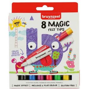 Bruynzeel Kids 8 magische viltstiften set