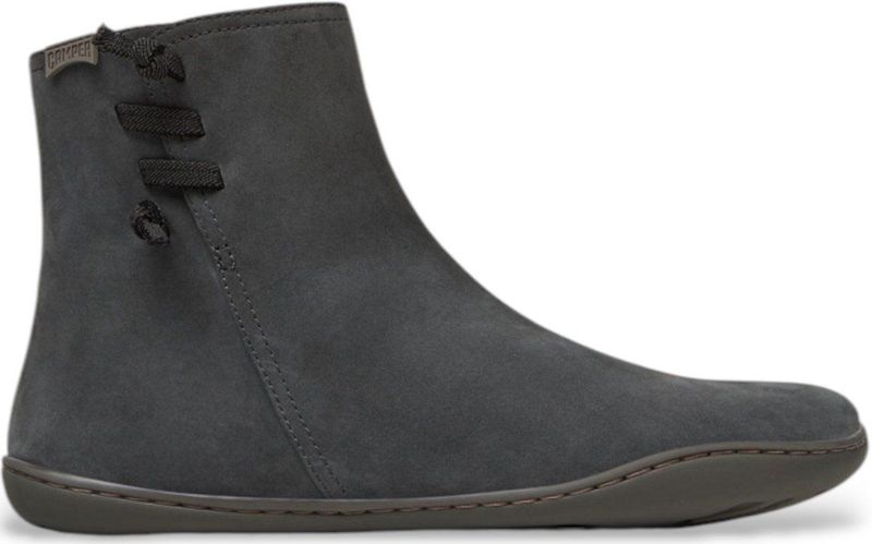 Camper - Peu Booties - Laarzen - Zwart - Kalfsleer/Textiel