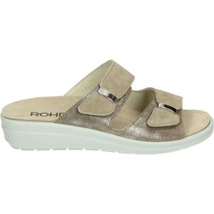 Rohde 5732 - Volwassenen Dames slippers - Kleur: Wit/beige - Maat: 38