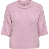 JDY - Gebreide T-shirt - Zacht - O-hals - 3/4 Mouwen - Knit Fit