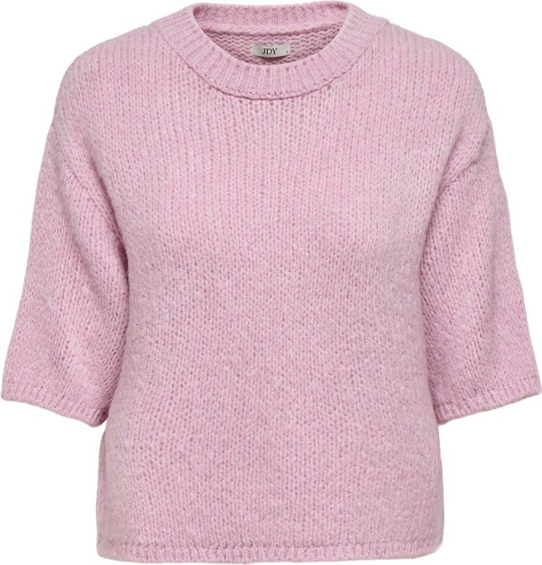 JDY - Gebreide T-shirt - Zacht - O-hals - 3/4 Mouwen - Knit Fit