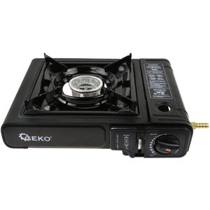 GEKO Compacte campingkookplaat - dual-fuel - 2,5 kW - matzwart