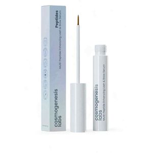 Cosmogenesis Labs Multi-Peptide Versterkende & Voedende Wimper & Wenkbrauw Serum 3 ml op waterbasis 3ml Veganistisch natuurlijk ingrediënt Mollig uiterlijk (1% BIOTINE)