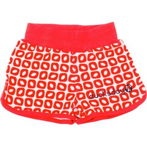 Ducksday - short - unisex - Funky Red - 8 JAAR - 122/128