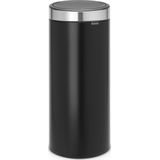 Brabantia Touch Bin Prullenbak - 30 liter - Matt Black/Matt Steel Fingerprint Proof deksel