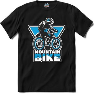 Mountain Bike | Mountain Bike - Fiets - Bicycle - T-Shirt - Unisex - Zwart - Maat 3XL