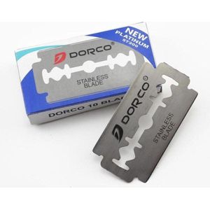 20stuks Dorco dubbelzijdige scheermesjes| 2x10 Dorco Platinum Double Edge Blades 20pcs - Shavette of Open Klapmes| Scheermessen|