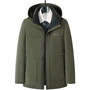 Livano Winterjas Heren - Parka - Winter - Jas - Volwassen - Stijlvol - Legergroen - XXS