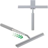 Sealskin Senso - Telescopische Douchewisser - Lichtgrijs - Inclusief Flexibele Glashaak