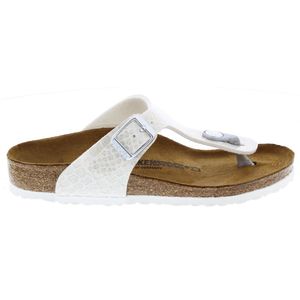 Birkenstock Gizeh Magic Snake White narrow Birko-Flor