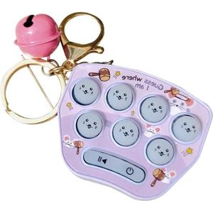 Sensory Zappel Minihamster Memory Game Sleutelhanger Paars Zilver - Speelgoed .