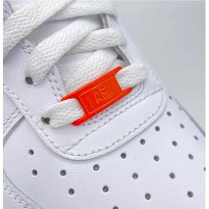 Sneaker Tags Oranje Geschikt Voor AF1 | Metaal | Schoenaccessoires - Schoenveters - Lace Locks