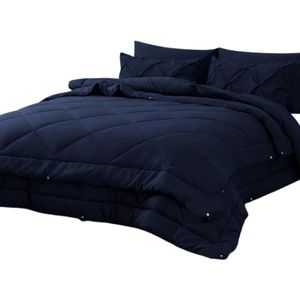 Dekbed 240 x 260 cm, 4 seizoenen, 2-delig, zomerdekbed 150 g/m² + dekbed voor het hele jaar, 300 g/m² = winterdekbed 450 g/m², 240 x 260 cm, ademend dekbed, voor vier seizoenen, zomer, winter,