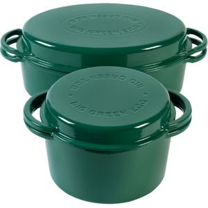 Big Green Egg - Dutch Oven - Ovaal -  Geëmailleerd - 5,2Liter