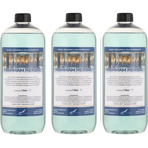 Handzeep Hammam Herbal 1 liter - set van 3 stuks