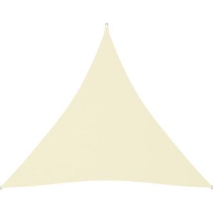 vidaXL - Zonnescherm - driehoekig - 6x6x6 - m - oxford - stof - crèmekleurig
