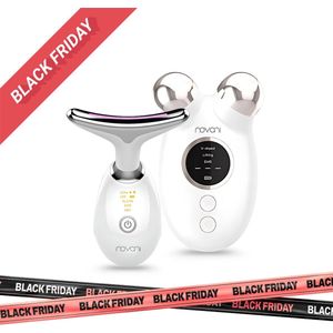 Novani 2 in 1 Facelifting Microcurrent | Anti Ageing | huidverjonging | Gezichtsmassage | Huidverjongingsapparaat | Anti rimpel - LED Behandeling
