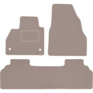 Beige veloursmatten voor: Mercedes Citan combivan (2012-)
