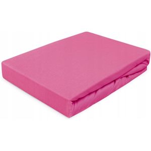 Jersey Hoeslaken met Elastiek 180x200cm - Fuchsia