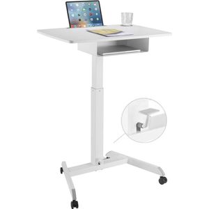 Zit sta bureau verrijdbaar -  laptoptafel - verrijdbaar workstation - lessenaar