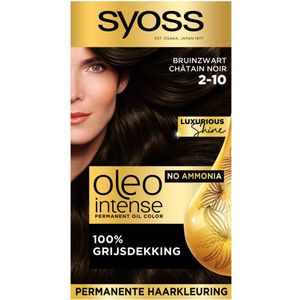 SYOSS - Oleo Intense 2-10 - Haarverf - Permanente Haarkleuring - Bruinzwart - Langdurige Kleur - 1 stuk