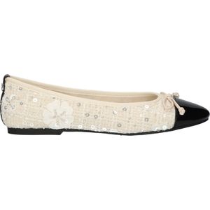 La Strada Ballerina wit met pailletten dames - maat 38