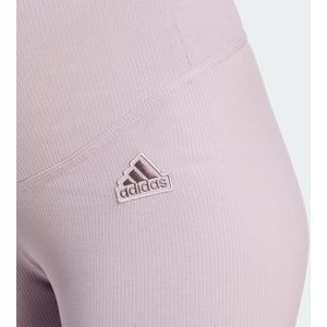 adidas Sportswear Ribbed High-Waist 7/8 Legging (Positiekleding) - Dames - Paars- S