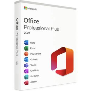 Microsoft Office 2021 - Levenslang - Eenmalige Download - Word - Excel - PowerPoint - Outlook - Teams - OneNote - Publisher - Access