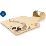 Beurer HK 58 Elektrisch Warmtekussen - Heating pad - Nek en rug - 62 x 42 cm - 6 Warmtestanden - Snelle opwarming - Automatische uitschakeling - Fleece - Machinewasbaar - 3 Jaar garantie - Beige