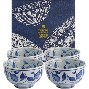 Tokyo Design Studio – Mixed Bowls – Kommen Set – Set Van 4 Stuks – 13.2×7.2cm – 500ml