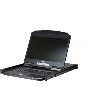 ATEN CL3108NX KVM switch, 18,5 inch TFT, VGA, PS/2-USB, 8 poorten, US-Layout