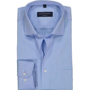 Casa Moda - Heren Overhemd - Strijkvrij - met Borstzakje - Regular fit - Licht Blauw