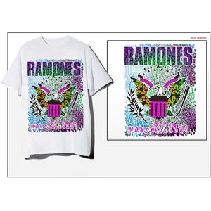 Ramones - Animal Skin Heren T-shirt - S - Wit