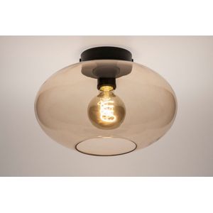 Lumidora Plafondlamp 74442 - E27 - Zwart - Geel - Metaal - 30 cm