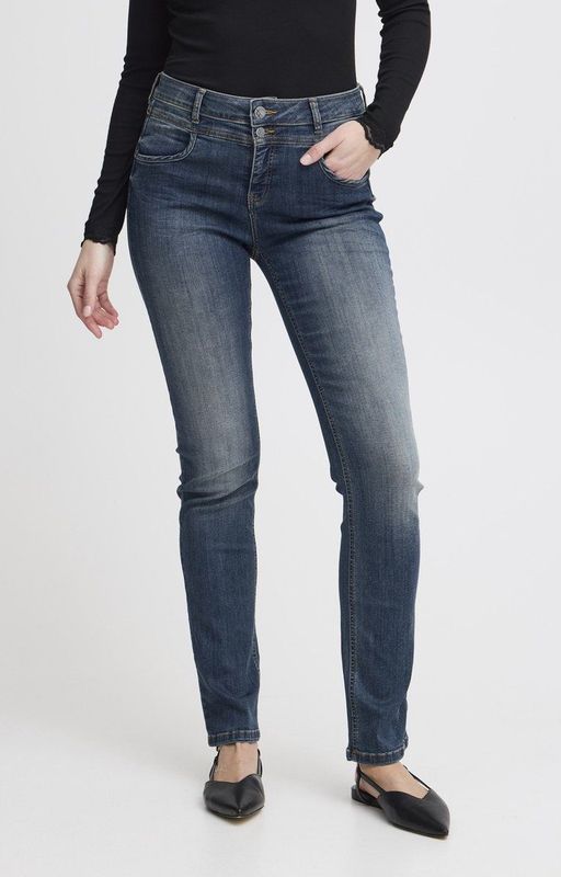 Fransa - Zomal 2 - Damesjeans - Hoog Taille