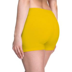 Merry Style Dames Korte Leggings - Sport - Vrijetijdsbroek - Shorts - Sporbroek - Yogabroek - Brede Taille - MS-MS10-284-LE - Geel - XL