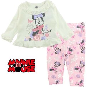 Disney Minnie Mouse Baby Set - Off White / Roze - Maat 56/62 - Tot 3 Maanden