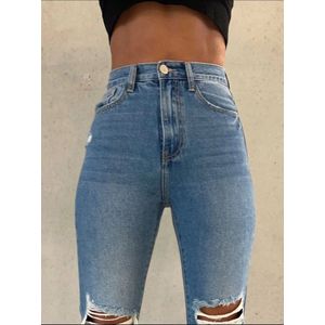 Yara straight leg jeans bleu jeans High Waist/ Straight Leg Jeans festival uitgaans kleding 34