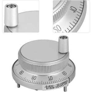 Elektronische handwielgenerator 5 V 60 mm handwielencoder CNC rotate encoder handmatige pulsgenerator voor CNC-systeem (wit) Jadeshay