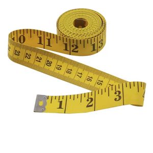 CHPN - Meetlint - Meten - Liniaal - Flexibel meetlint - Geel - 300CM - 1 stuk - Centimeter - Naai accessoire - Naaidoos - Coupeuse - CM en Inch