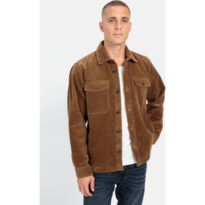 camel active Corduroy Overshirt van zuiver katoen - Maat menswear-L - Bruin