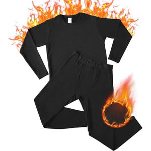 Thermo Ondergoed Set Heren - Fleece Skiondergoed en Thermische Broek voor Winterse Activiteiten