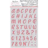 Aladine Bullet Journal Stencil A5 Alfabet