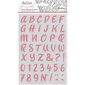 Aladine Bullet Journal Stencil A5 Alfabet