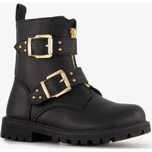 Blue Box meisjes biker boots met studs zwart - Maat 25