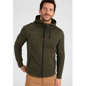 Damart - Fleecejack met capuchon Thermolactyl - Heren - Groen - (110-117) XL