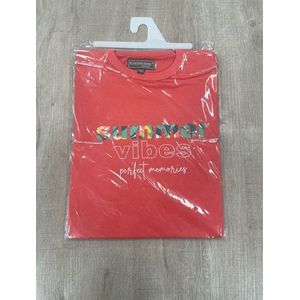 Cocodream - meisjes shortama 312487 - rood - maat 152