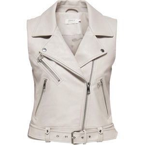 ONLY ONLVERA FAUX LEATHER WAISTCOAT OTW Dames Gilet - Maat M