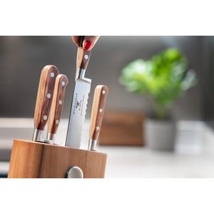 20 cm broodmes - volledig gesmeed - palissander handvat