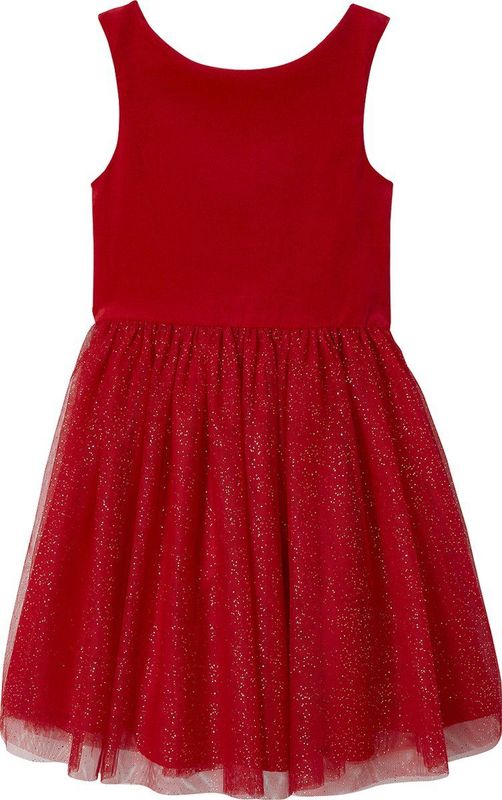 Vertbaudet - Kerstjurk - Fluweel en Glanzend Tule - Meisjes